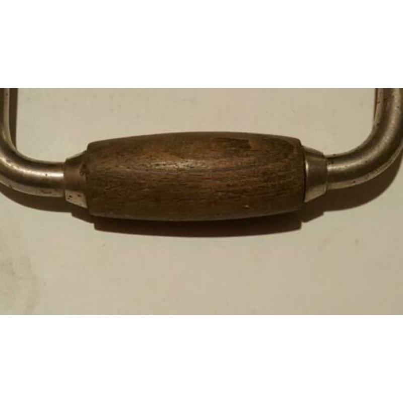 Antieke Stanley handboor met houten greep. In goede staat