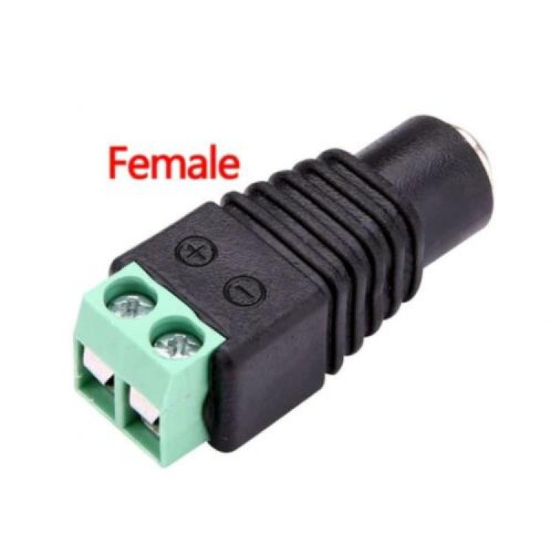 5.5mm x 2.1mm DC Power Cable Female / Male Plug Connector