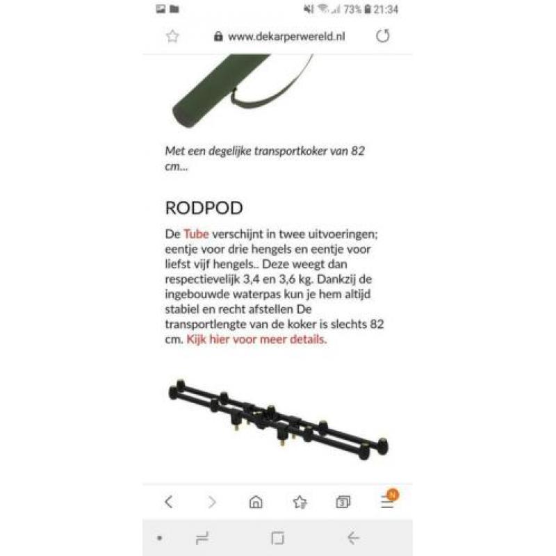 Nieuwe mad tube rodpod