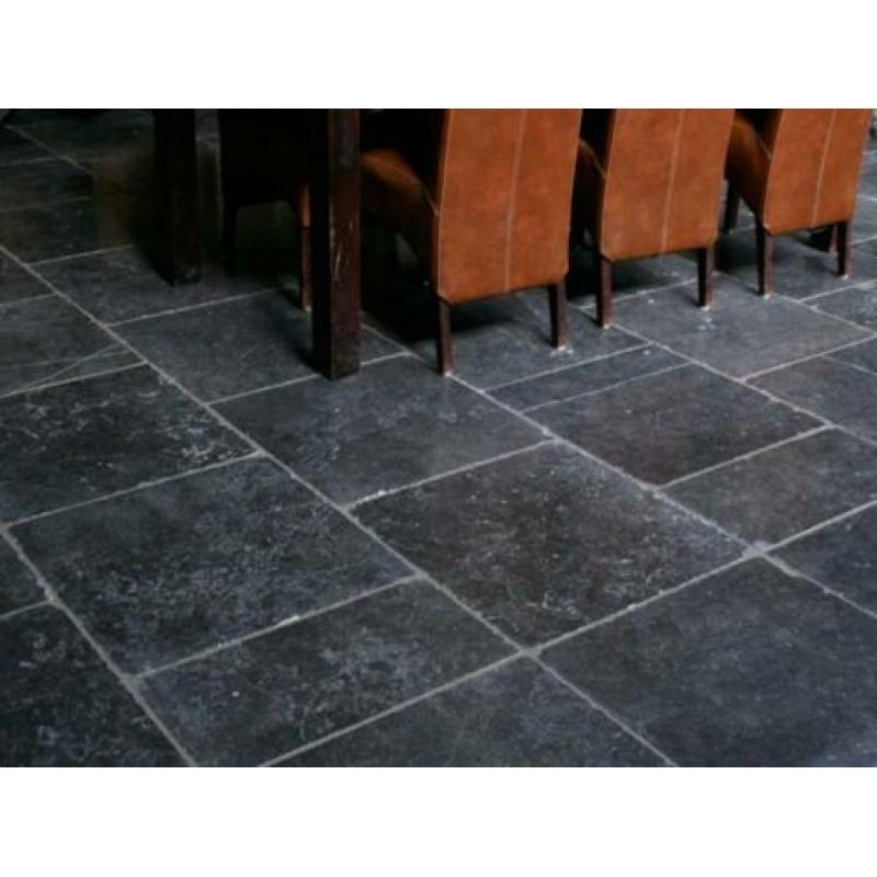 nostalgische keukenvloer Belgisch hardsteen Arduin 60x60 cm