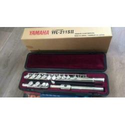 Yamaha 211SII dwarsfluit speelklaar verzilverd nagekeken