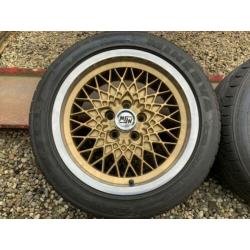MSW honingraat velgen 16 inch 8j et11 5x112 BBS look