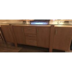 Vitrinekast + dressoir