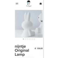 Nijntje lamp groot 53cm hoog en 24cm breed