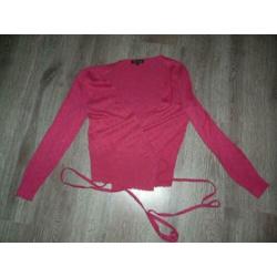 prachtig roze hartjes wikkelvest vest King Louie M 38 40