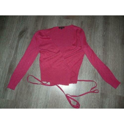 prachtig roze hartjes wikkelvest vest King Louie M 38 40