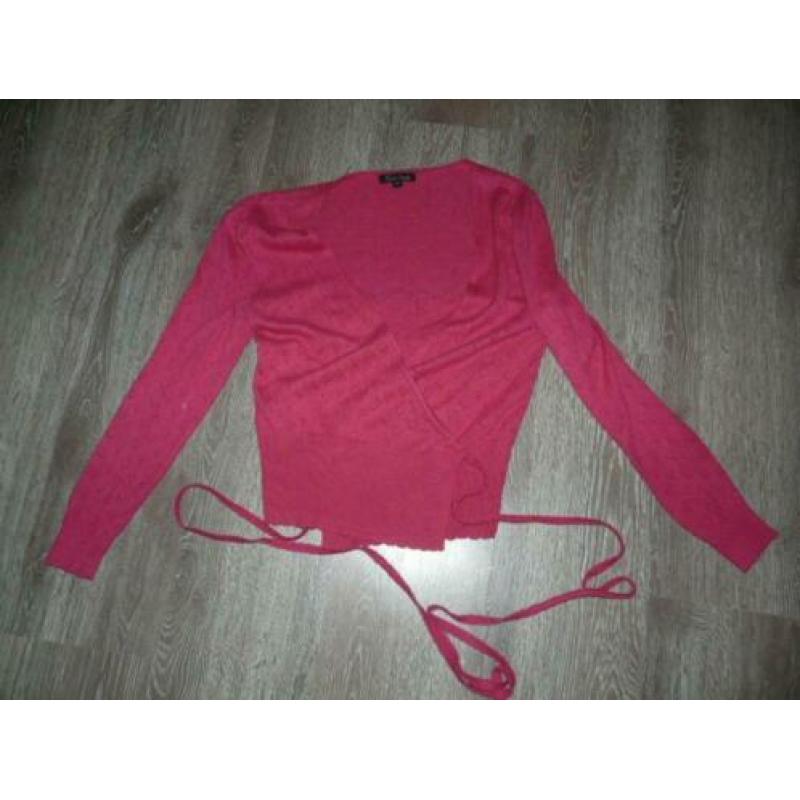 prachtig roze hartjes wikkelvest vest King Louie M 38 40