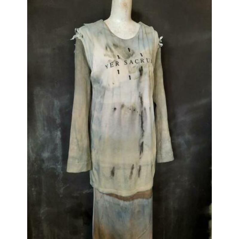 mold effect jurk nieuw annDemeulemeester laagjes handgeverfd