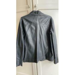 Zwart leren Jack maat 54