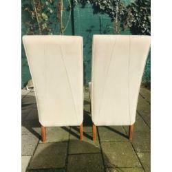 Eettafel stoelen, gebruikt. Voor beide tezamen €10,-