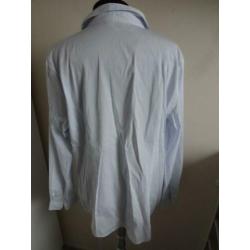 Maat 48/MONOPRIX FEMME lichtblauwe gestreepte blouse