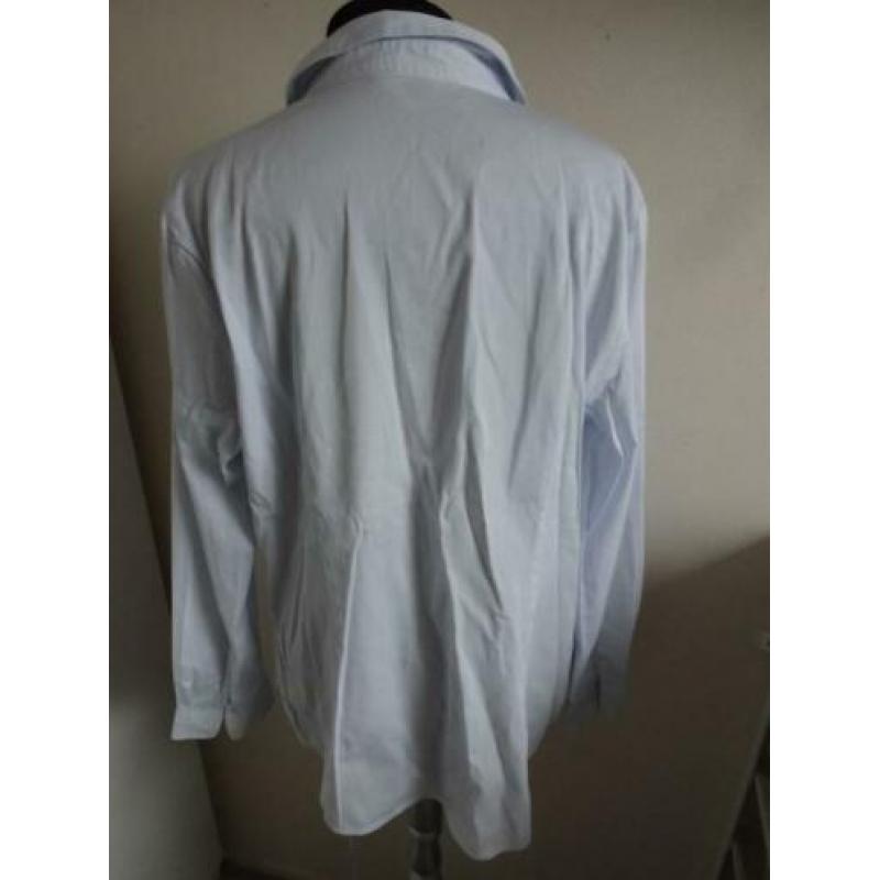 Maat 48/MONOPRIX FEMME lichtblauwe gestreepte blouse