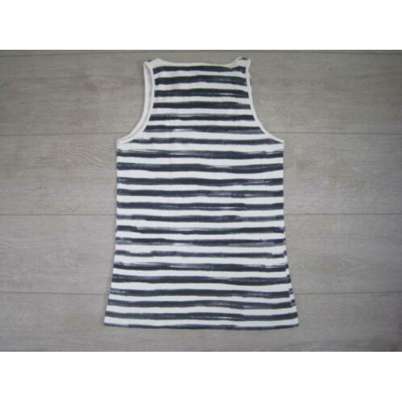 YEZZ Blauw wit gestreept tanktop, mt M