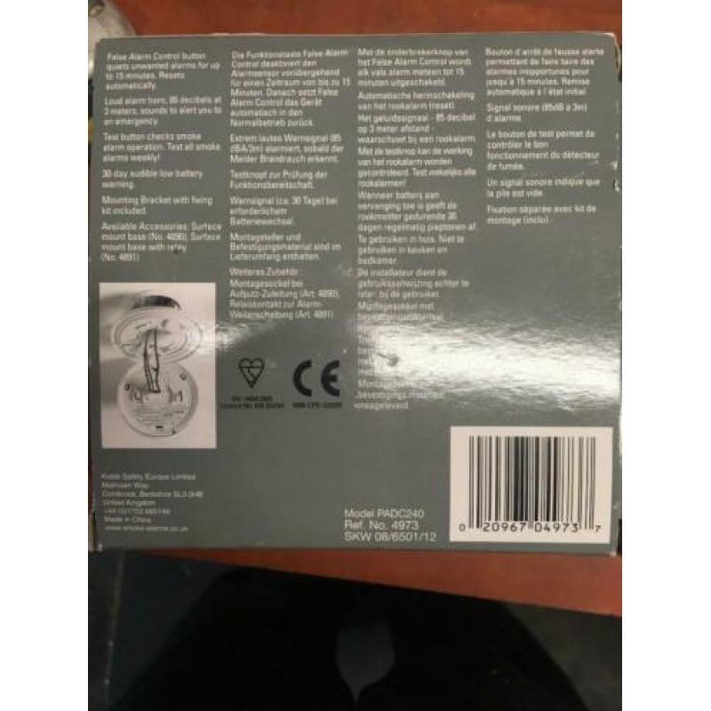 Firex PADC240 4973 Rookalarm Brandalarm Rookmelder