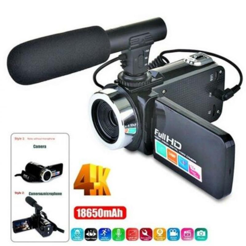 HD videocamera plus macro EN wide-angle lens 24MP