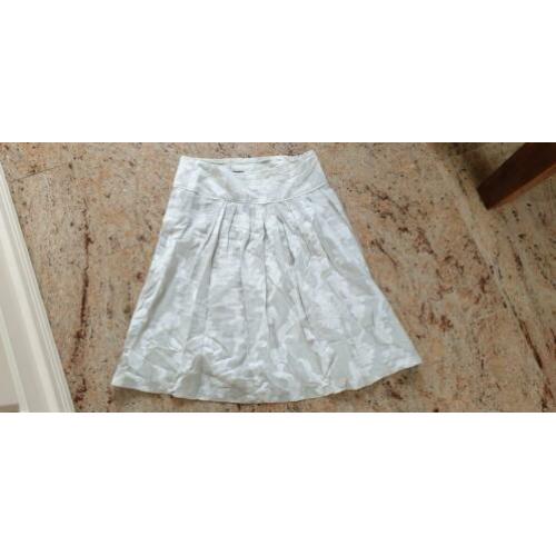 ZGAN prachtig beige met witte SCAPA rok mt S 36, rokje wit
