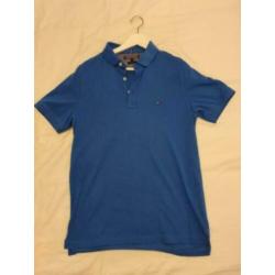 TOMMY HILFIGER Polo T Shirt Blauw z.g.a.n !! 15 EURO !!