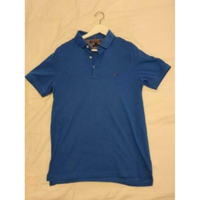 TOMMY HILFIGER Polo T Shirt Blauw z.g.a.n !! 15 EURO !!