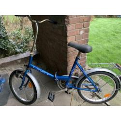 Vouwfiets met terugtraprem ..