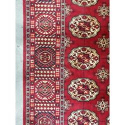 Vintage Bokhara vloerkleed rood Perzische style wol 172x246