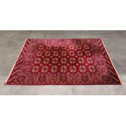 Vintage Bokhara vloerkleed rood Perzische style wol 172x246