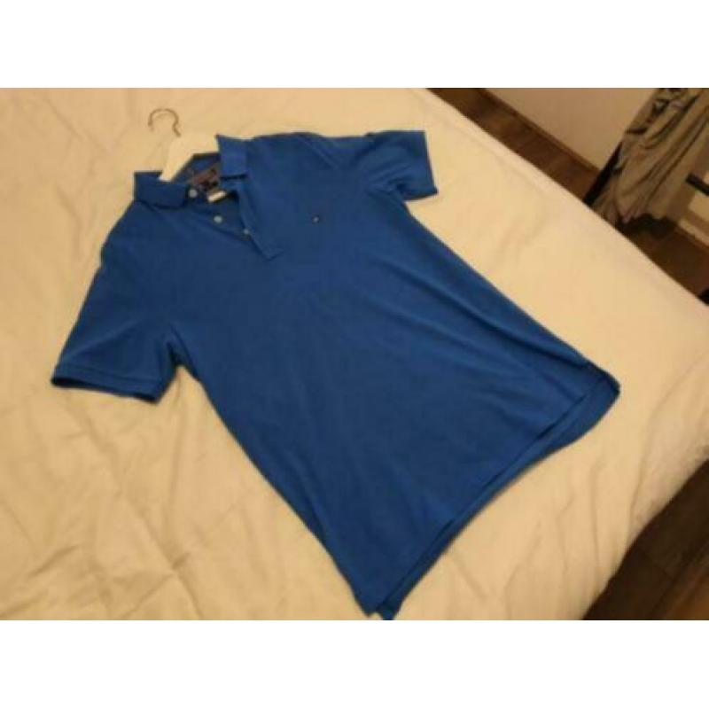 TOMMY HILFIGER Polo T Shirt Blauw z.g.a.n !! 15 EURO !!