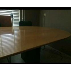 Eettafel vergader tafel