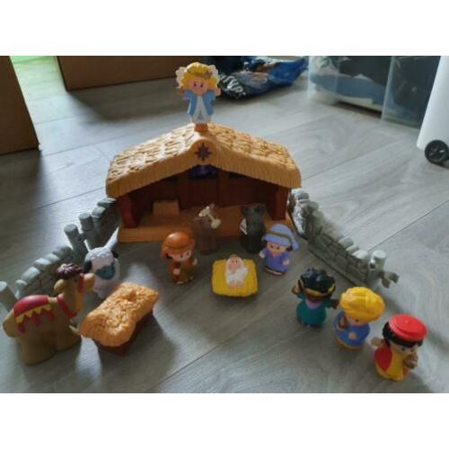 Kerststal little people