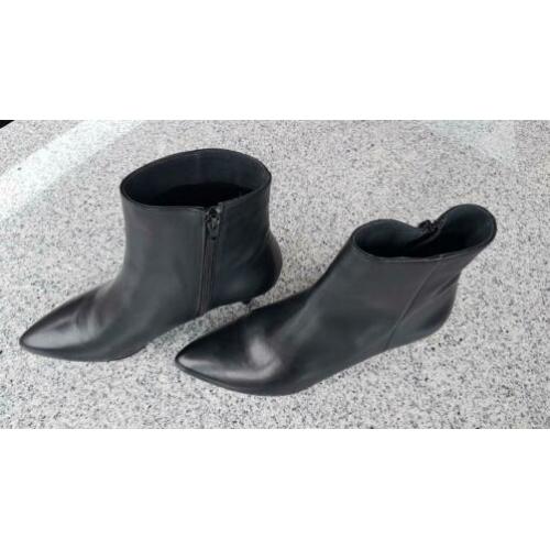 SHOECOLATE zwart, leren laarsjes maat 40 NIEUW !!!