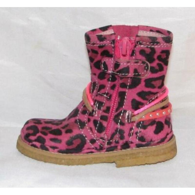 SHOESME maat 19 lerenlaarsje cheetah fuxia gratis verzenden