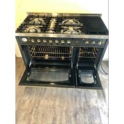 Prachtig Boretti antraciet met messing beslag 120 cm