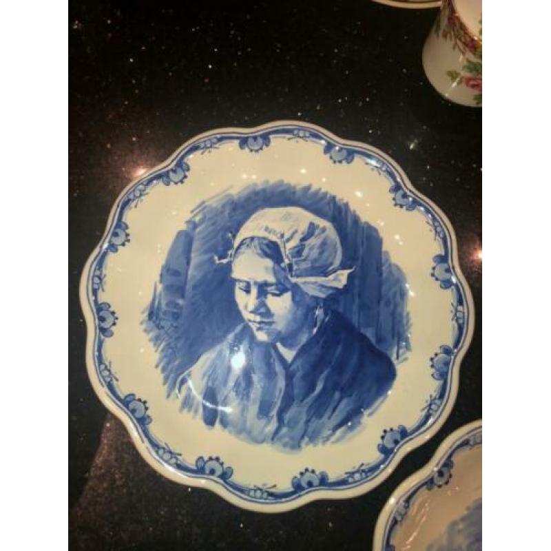 Delfsblauwe borden