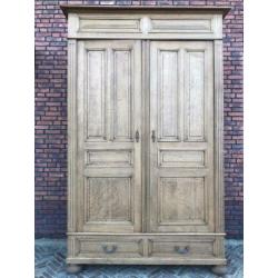 Antieke oud eiken Franse kast demontabel servieskast