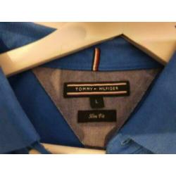 TOMMY HILFIGER Polo T Shirt Blauw z.g.a.n !! 15 EURO !!