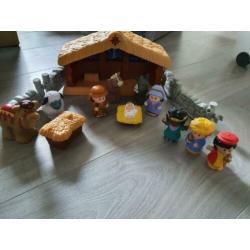 Kerststal little people
