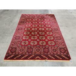 Vintage Bokhara vloerkleed rood Perzische style wol 172x246