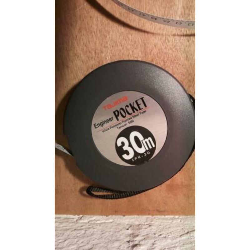 Nieuwe Tajima 30m meetband / landmeter