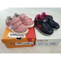 2 paar leren schoenen Geox en Twoday - maat 22