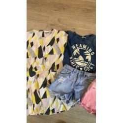 Meisje 122 zomerpakket Zara,Indian blue jeans,tumble ‘n dry