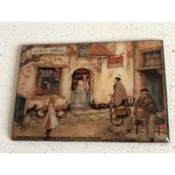 Anton Pieck schilderijtjes voor in poppenhuis.