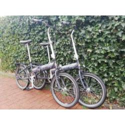 Zeer goed aluminum setje vouwfietsen met versnellingen
