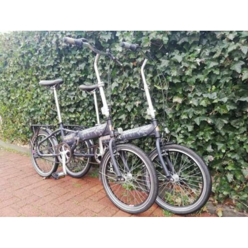 Zeer goed aluminum setje vouwfietsen met versnellingen