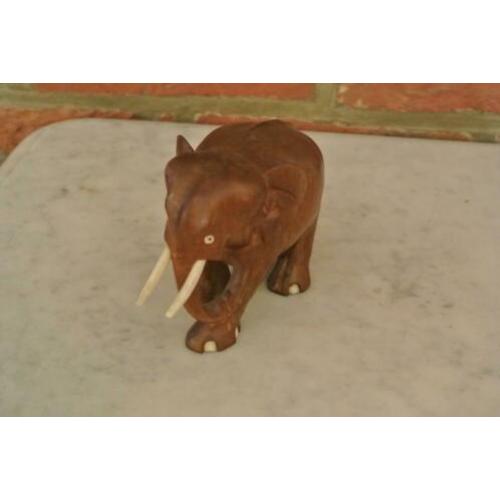 Kersenhouten Beeld Olifant(Kalfje)