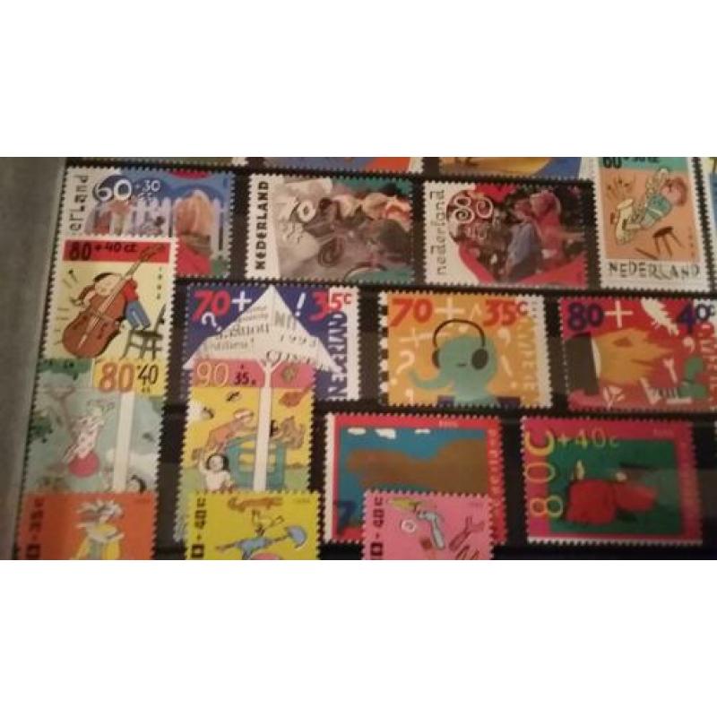 Verschillende series kinderpostzegels postfris: 1990 - 1996