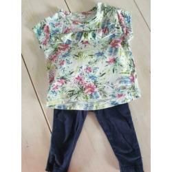 Shirtje en legging mt.68 i.z.g.s