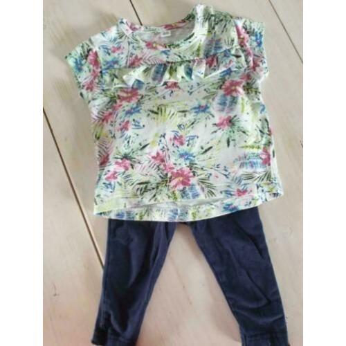Shirtje en legging mt.68 i.z.g.s