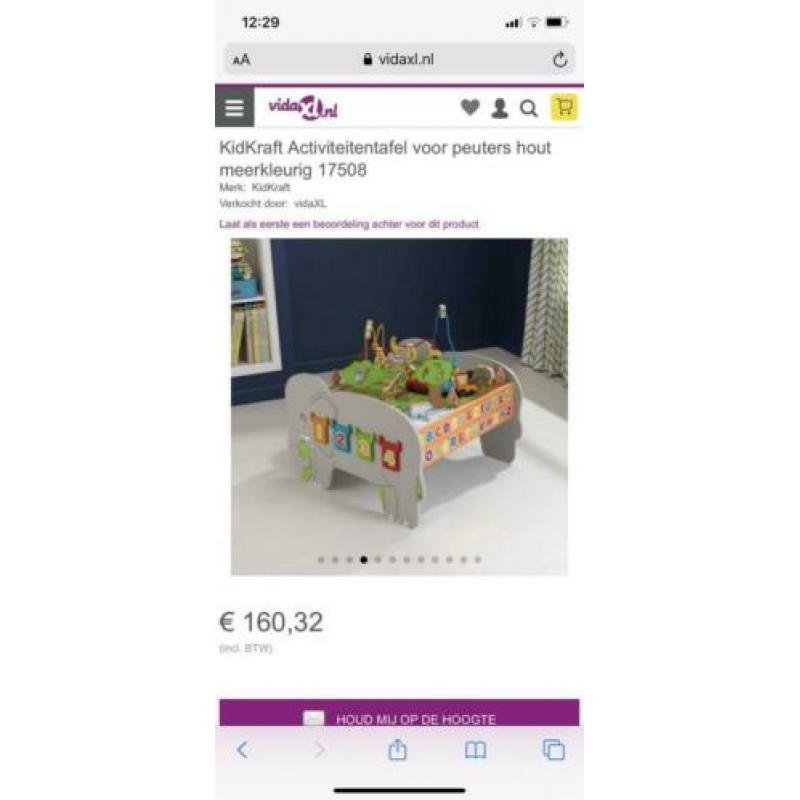 Houten speeltafel baby/peuter