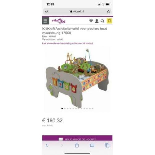 Houten speeltafel baby/peuter