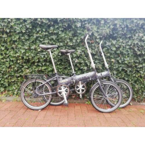 Zeer goed aluminum setje vouwfietsen met versnellingen