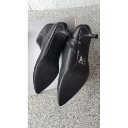 SHOECOLATE zwart, leren laarsjes maat 40 NIEUW !!!